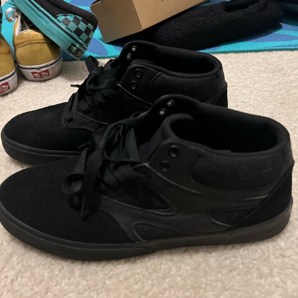 DC Men’s Mid Kalis Vulc all black M10.5 - Picture 4 of 5